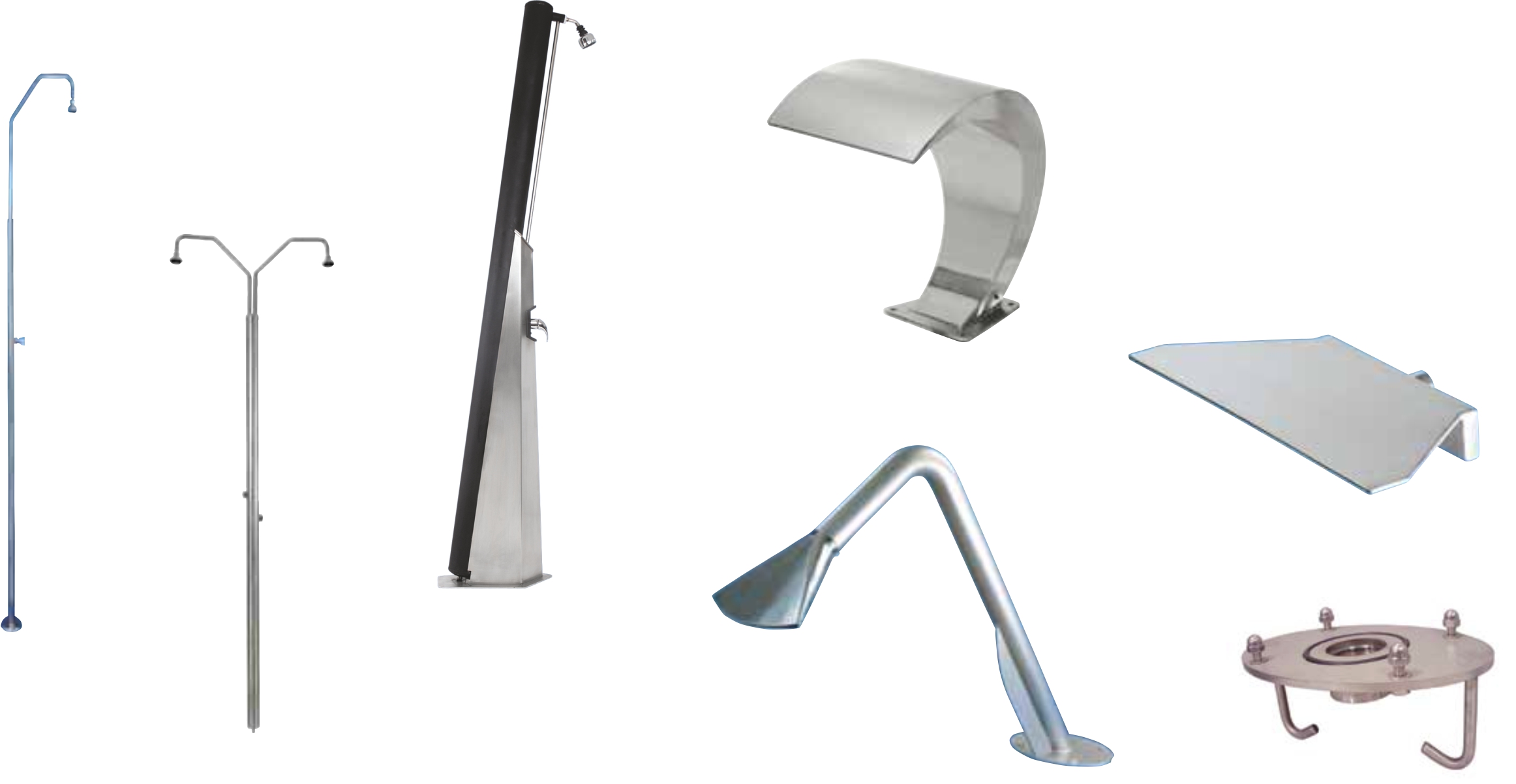 Duşlar, Su Perdeleri ve Jetler | Havuz ve Su Özellikleri